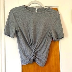 Lululemon gray tie t-shirt. Size 2!